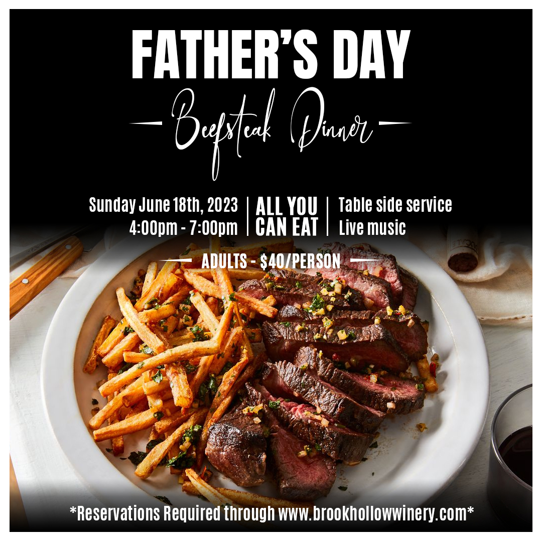 Annual Father's Day Beefsteak Dinner (June 18th, 2023) Brook Hollow